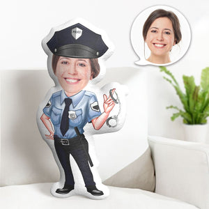 Personalisiertes Gesichtskissen Personalisiertes Gesicht Puppe Polizistin Puppe Minime Kissen Geschenke Für Sie