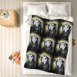 Kundenspezifische Decke Personalisierte Hund Wolle Decke Haustier Geschenk