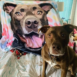 Kundenspezifische Hund Decke Personalisierte Haustier Foto Decke