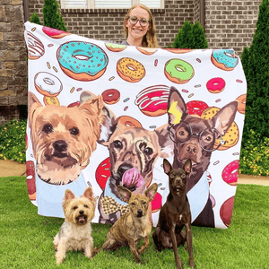Kundenspezifische Hund Decke Personalisierte Haustier Foto Decke
