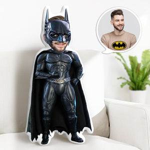 Benutzerdefiniertes Gesichtskissen Personalisierte Batman-Geschenke Benutzerdefinierte MinIMe-Kissengeschenke für Ihn