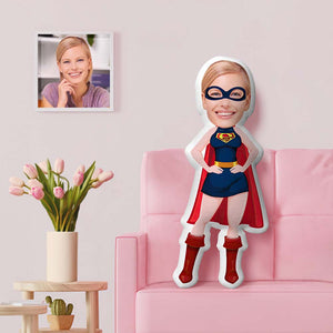 Meine Superhelden-Mama Benutzerdefinierte Gesichtspuppe Personalisierte Fotopuppe Geschenke zum Muttertag