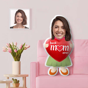 Muttertagsgeschenke Beste Mutter aller Zeiten Kundenspezifisches Gesichtskissen Personalisiertes Fotokissen Originelle lustige Geschenke