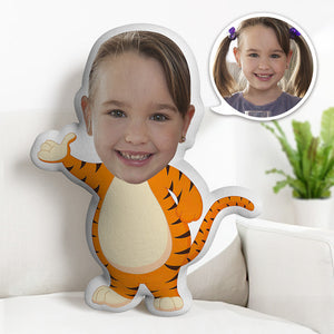 Mein Gesichtskissen Kundenspezifisches Foto Tierpuppen Personalisiertes Gesichtskissen Tigerkissen Geschenke