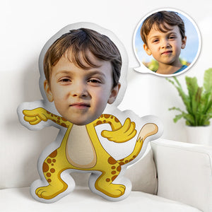Kundenspezifisches Leopard-Puppen-kundenspezifisches Gesicht-Leopard-Kissen-personalisierte Foto-Puppen-Geschenke für Kinder