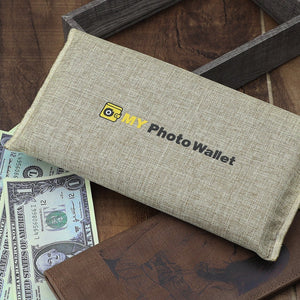Foto Gravierte Geldbörse Kurze Leder Geldbörse Kartenhalter Braun Leder - Entwerfen Sie Ihre eigenen