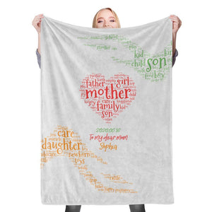 Benutzerdefinierte Foto Decke Muttertagsdecke Mutter Decke Mam Decke Schwiegermutter Decke - Decke für Mutter