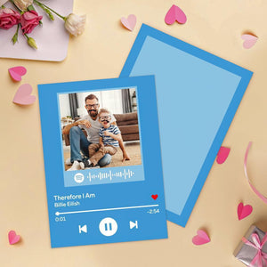 Muttertagskarte - Benutzerdefinierte Scannable Song Playlist Spotify Code Grußkarte