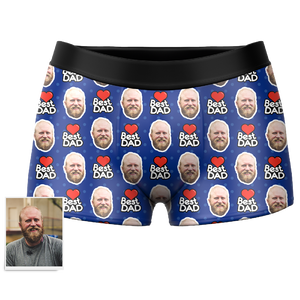 Personalized Men's Underpants Bester Vater Foto Unterwäsche