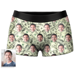 Personalisierte Herren Foto Unterhosen - Geld