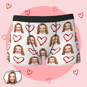 Custom Boxers with Face Personalized Photo Underwear Best Valentine's Day Gift for Him