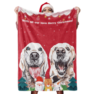 Weihnachts Hund Decke Geschenk Kundenspezifische Hund Decke Personalisierte Haustier Foto Decken
