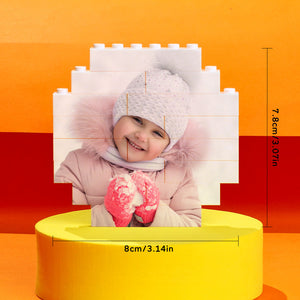 Benutzerdefiniertes Baustein-puzzle Personalisierte Foto-ziegel-achteckform Für Die Familie - MadeMineDE