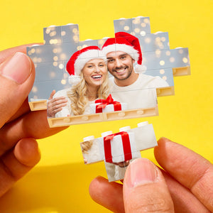 Kundenspezifisches Baustein-puzzle Personalisierte Foto- Und Textbausteine ​​in Herzform Geschenke Für Weihnachten - MadeMineDE