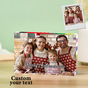 Personalisierter Farbbaustein, Kundenspezifischer Fotoblock, Puzzles, Geschenke Für Die Familie - MadeMineDE