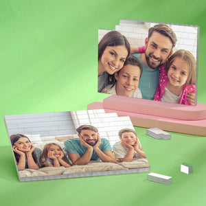 Kundenspezifisches Baustein-puzzle-horizontales Foto, Das Transparente Ziegelsteine ​​für Liebhaber Baut - MadeMineDE