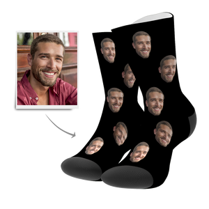 Kundenspezifische Gesichts Socken mit Text