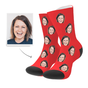Kundenspezifische Gesichts Socken mit Text