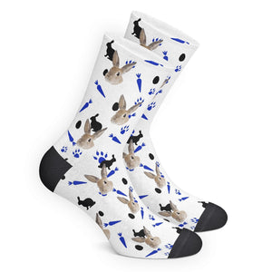 Benutzerdefinierte Bunny Socken - Mit Tierefoto Bedrucken