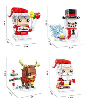 Schneemann Kleine Partikel Brickheadz Puzzle Baustein Spielzeug Weihnachtsgeschenke - MadeMineDE