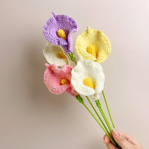 Calla-lilien-häkeln-blumen-handgemachtes Gestricktes Blumen-geschenk Für Liebhaber - MadeMineDE