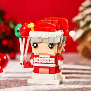 Weihnachtsmann Kleine Partikel Ziegelsteinfiguren Puzzle Baustein Spielzeug Weihnachtsgeschenke